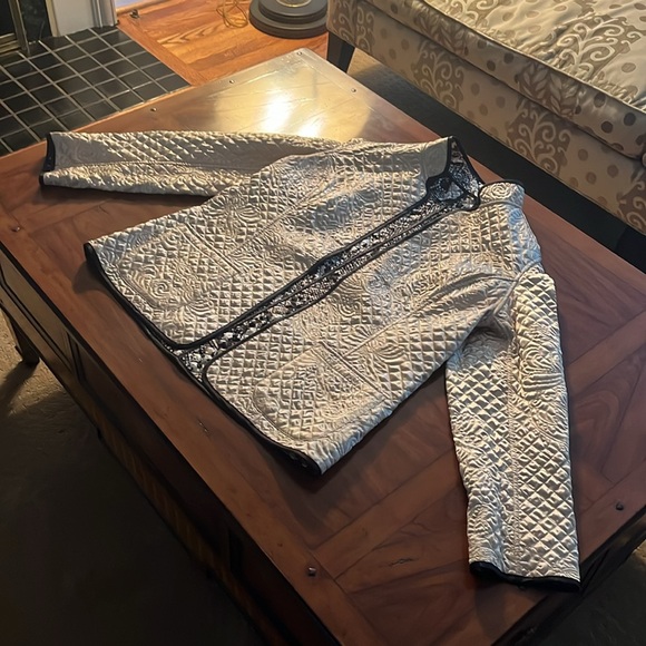 Chico’s Reversible Jacket SZ 1 (Standard Women’s Size Medium) - Picture 6 of 9